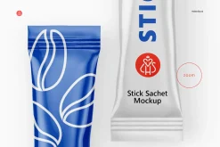 Stick Sachet Mockup - Top View