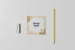 Sticky Notes PSD Mockup Set