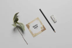 Sticky Notes PSD Mockup Set