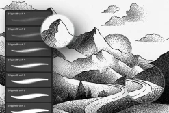 Stipple Brushes for Illustrator