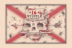 16 STIPPLE BRUSHES