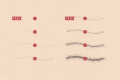 16 STIPPLE BRUSHES
