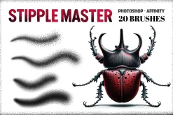 Stipple Master Photoshop Brushes