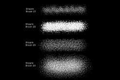 Stipple shading brushes Procreate