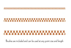 Stitched Border Vector Patterns