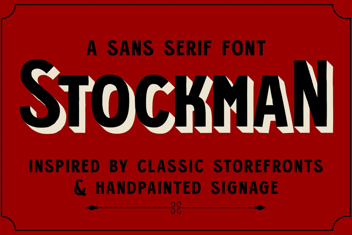 Stockman - Vintage Sans Serif Font