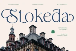 Stokeda Thin Modern Serif Font