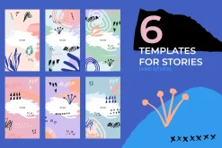 Stories Icons & Backgrounds Set
