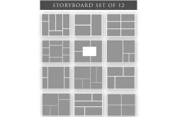 Storyboard Templates - Set of 12