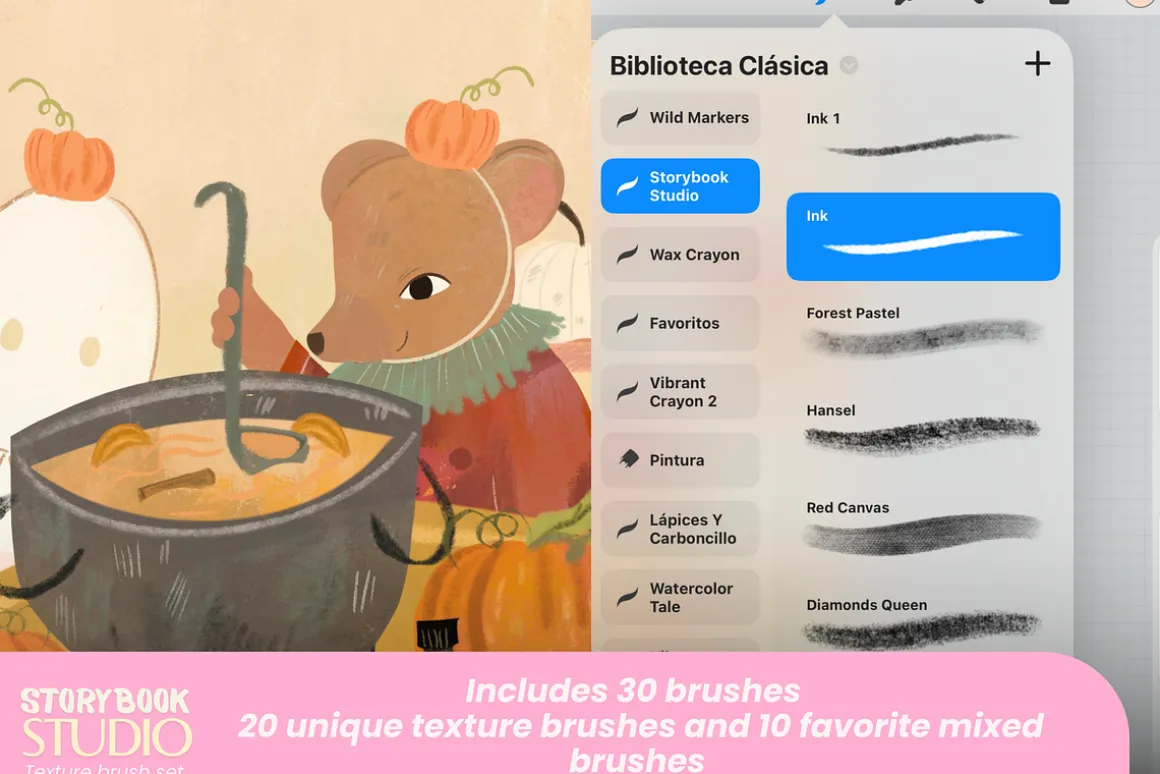 Storybook studio for Procreate