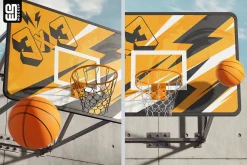 Street Basketball Backboard Mockup