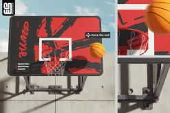 Street Basketball Backboard Mockup