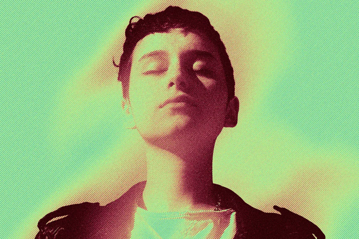 Striped Halftone Effect