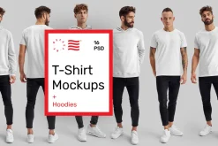 Studio T-Shirt Mockups + Hoodies