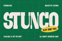 Stunco | Slab Serif Font