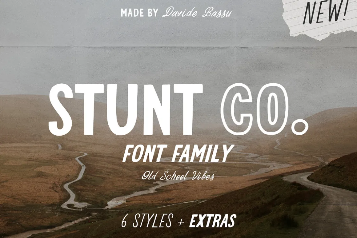 STUNT CO. Font Family + Extra