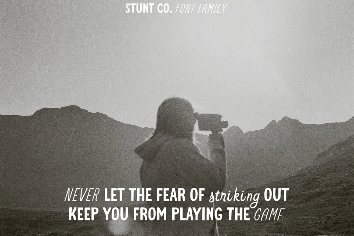 STUNT CO. Font Family + Extra