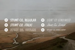 STUNT CO. Font Family + Extra