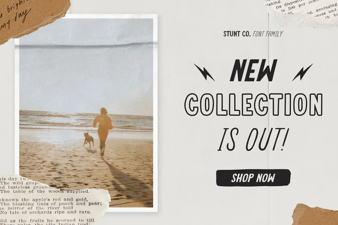 STUNT CO. Font Family + Extra