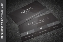 Stylish Black Business Card