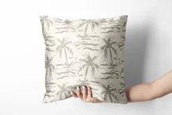 Subtle Painted Palm Trees
