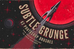 Subtle grunge Photoshop brushes