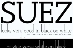 Suez font