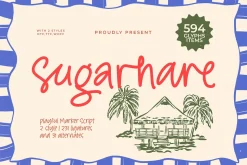 Sugarhare Playful Marker Script