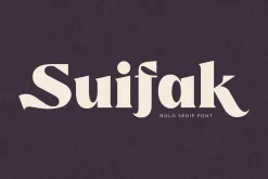 Suifak Bold Serif Font