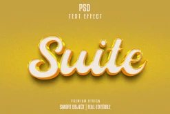 Suite 3d text effect