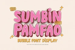 Sumbin Pamfao | Bubble Font Display