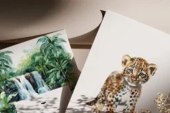 Summer & Jungle Beach Watercolor