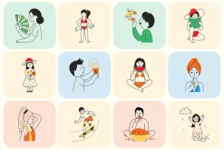 Summer Illustration Art Set