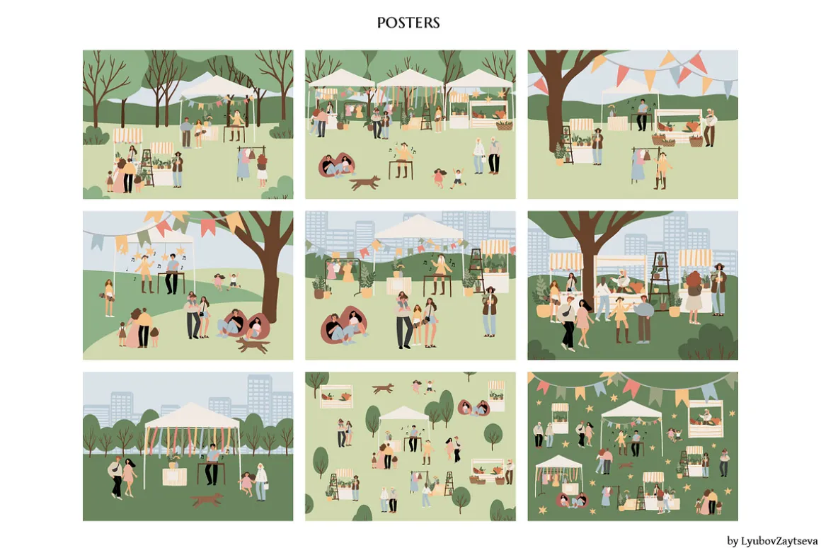 summer market clipart | svg png ai