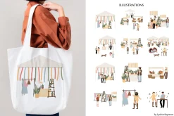 summer market clipart | svg png ai