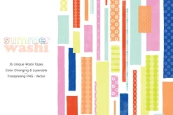 Summer Washi Tape Mockup