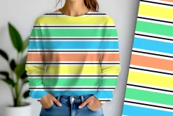 Summer Beach Stripe Seamless Repeat