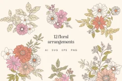 Summer Floral Patterns and Vectors