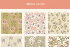 Summer Floral Patterns and Vectors