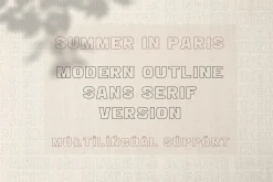Summer in Paris Font Combination