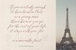 Summer in Paris Font Combination