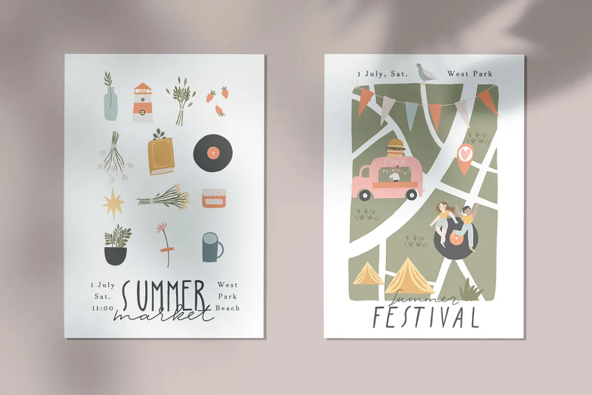 Summer Market - poster & map creator