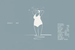 Summer People: Minimal Line Art
