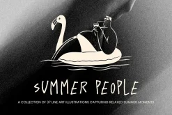 Summer People: Minimal Line Art