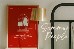 Summer People: Minimal Line Art