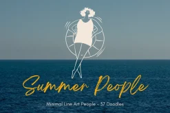 Summer People: Minimal Line Art