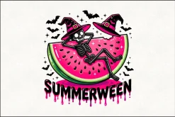 Summerween Skeleton Halloween PNG