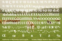Sunday Ridges Retro Serif Font