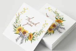 Sunflower Blooming Watercolor