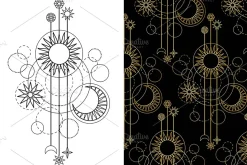 Sun, Moon and Star Tattoo